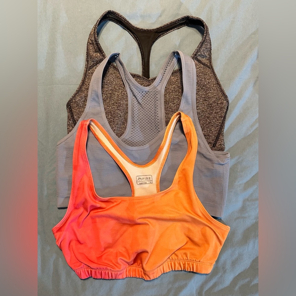Sport bra bundle three (3) in size small.